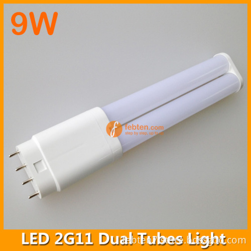 9W LED 2G11 Double Tubes Light 232mm 4pins